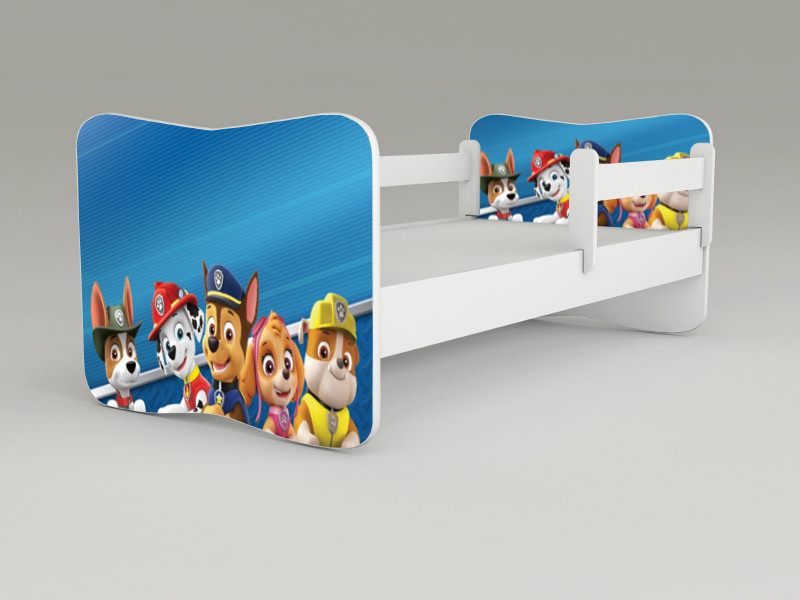 Detská posteľ s odnímateľnými zábranami Patrol1